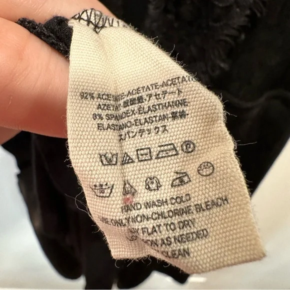 Free People Lady Jane Paisley Sheer Shell Open Lace Back Dress Size Small - Picture 10 of 11